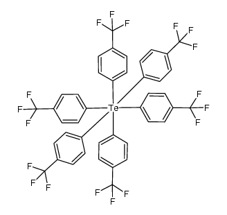hexakis[4-(trifluoromethyl)phenyl]tellurium Structure