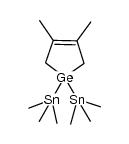 3,4-dimethyl-1,1-bis(trimethylstannyl)-2,5-dihydro-1H-germole结构式