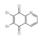 6,7-二溴喹啉-5,8-二酮结构式