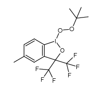 1-tert-butylperoxy-5-methyl-3,3-bistrifluoromethyl-1H-1,2-benziodoxole结构式