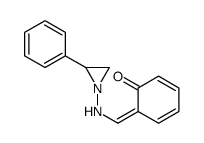 6-[[(2-phenylaziridin-1-yl)amino]methylidene]cyclohexa-2,4-dien-1-one Structure