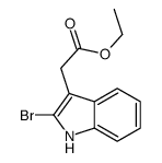 (2-BROMO-1H-INDOL-3-YL)ACETIC ACID ETHYL ESTER结构式
