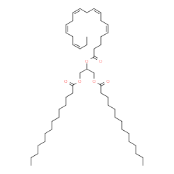 1,3-Dimyristoyl-2-Eicosapentaenoyl Glycerol结构式