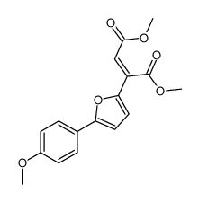 dimethyl 2-[5-(4-methoxyphenyl)furan-2-yl]but-2-enedioate结构式