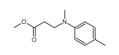 methyl 3-(N-methyl-N-(4-methylphenyl)amino)propanoate Structure