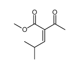 methyl 2-acetyl-4-methylpent-2-enoate结构式