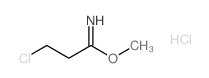 METHYL 3-CHLOROPROPANIMIDATE HYDROCHLORIDE结构式