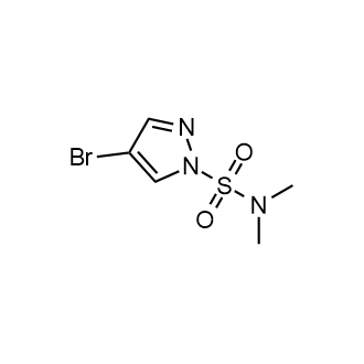 4-溴-N,N-二甲基-1H-吡唑-1-磺酰胺结构式