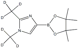 1,2-bis(methyl-d3)-4-(4,4,5,5-tetramethyl-1,3,2-dioxaborolan-2-yl)-1H-imidazole Structure