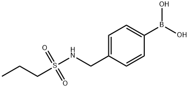 (4-(propylsulfonamidomethyl)phenyl)boronic acid Structure