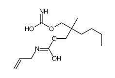 [2-(carbamoyloxymethyl)-2-methylhexyl] N-prop-2-enylcarbamate Structure
