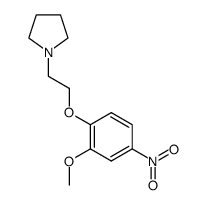 1-[2-(2-methoxy-4-nitrophenoxy)ethyl]pyrrolidine Structure