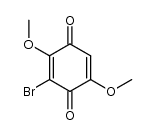 3-bromo-2,5-dimethoxy-1,4-benzoquinone结构式