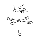 pentacarbonyl(trimethyl phosphite)tungsten(0)结构式