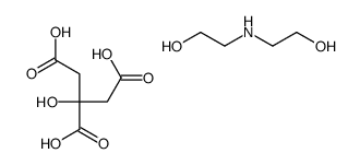 bis[2-hydroxyethyl]ammonium dihydrogen citrate Structure