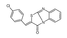 (2E)-2-[(4-chlorophenyl)methylidene]-[1,3]thiazolo[3,2-a]benzimidazol-1-one结构式