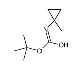 N-BOC-1-甲基环丙胺结构式