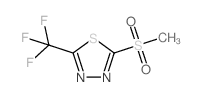 2-甲砜基-5-三氟甲基-1,3,4-噻二唑结构式