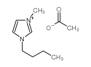 1-butyl-3-methylimidazolium acetate Structure