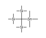 [Tris(trimethylsilyl)methyl]trimethylstannan Structure