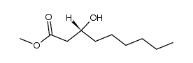 3R-hydroxynonanoic acid methyl ester Structure