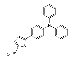 5-[4-(N-phenylanilino)phenyl]thiophene-2-carbaldehyde结构式