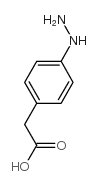 (4-肼基苯基)乙酸结构式