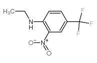 N-乙基-2-硝基-4-三氟甲基苯胺结构式