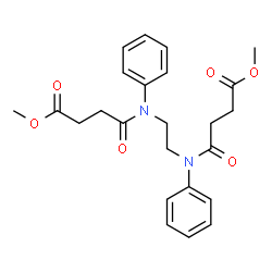 dimethyl 4,4'-[ethane-1,2-diylbis(phenylimino)]bis(4-oxobutanoate)结构式