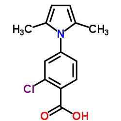 2-CHLORO-4-(2,5-DIMETHYL-PYRROL-1-YL)-BENZOIC ACID Structure