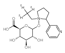 Nicotine N-β-D-glucuronide-d3 Structure