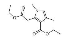 3-(乙氧基羰基)-1,4-二甲基-1H-吡咯-2-乙酸乙酯结构式
