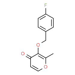 3-[(4-Fluorobenzyl)oxy]-2-methyl-4H-pyran-4-one structure