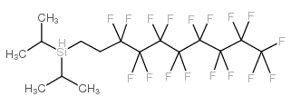 二异丙基(3,3,4,4,5,5,6,6,7,7,8,8,9,9,10,10,10-十七氟癸基)硅烷结构式