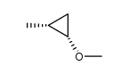cis-1-methoxy-2-methylcyclopropane结构式