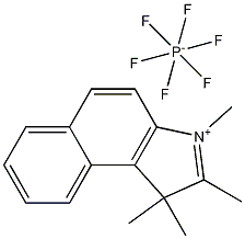 1,1,2,3-四甲基-1H-苯并[e]吲哚六氟磷酸盐结构式