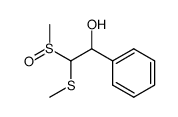 2-Methanesulfinyl-2-methylsulfanyl-1-phenyl-ethanol Structure