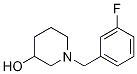 1-(3-氟-苄基)-哌啶-3-醇结构式