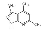 4,6-二甲基-3-氨基吡唑并[3,4-B]吡啶结构式