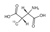 (2R)-2-AMINO-3-METHYLSUCCINIC ACID Structure