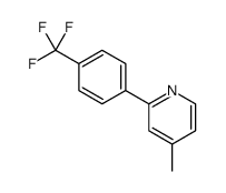 4-甲基-2-(4-(三氟甲基)苯基)吡啶结构式