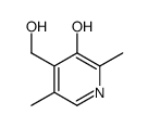 2,5-Dimethyl-3-hydroxy-4-pyridinemethanol结构式