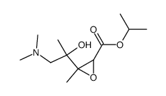 isopropyl 3-(1-(dimethylamino)-2-hydroxypropan-2-yl)-3-methyloxirane-2-carboxylate结构式