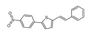 2-(4-nitrophenyl)-5-(2-phenylethenyl)thiophene结构式