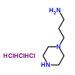 N-(3-氨基丙基)哌嗪三盐酸盐结构式