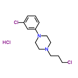 1-(3-chlorophenyl)-4-(3-chloropropyl)piperazine hydrochloride Structure
