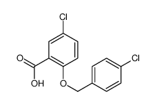 5-chloro-2-[(4-chlorophenyl)methoxy]benzoic acid结构式