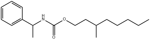 (1-Phenylethyl)carbamic acid 3-methyloctyl ester结构式