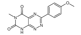 3-(4-methoxyphenyl)-6-methylpyrimido[5,4-e]-1,2,4-triazine-5,7(6H,8H)-dione Structure