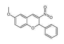 6-Methoxy-3-nitro-2-phenyl-2H-1-benzopyran Structure